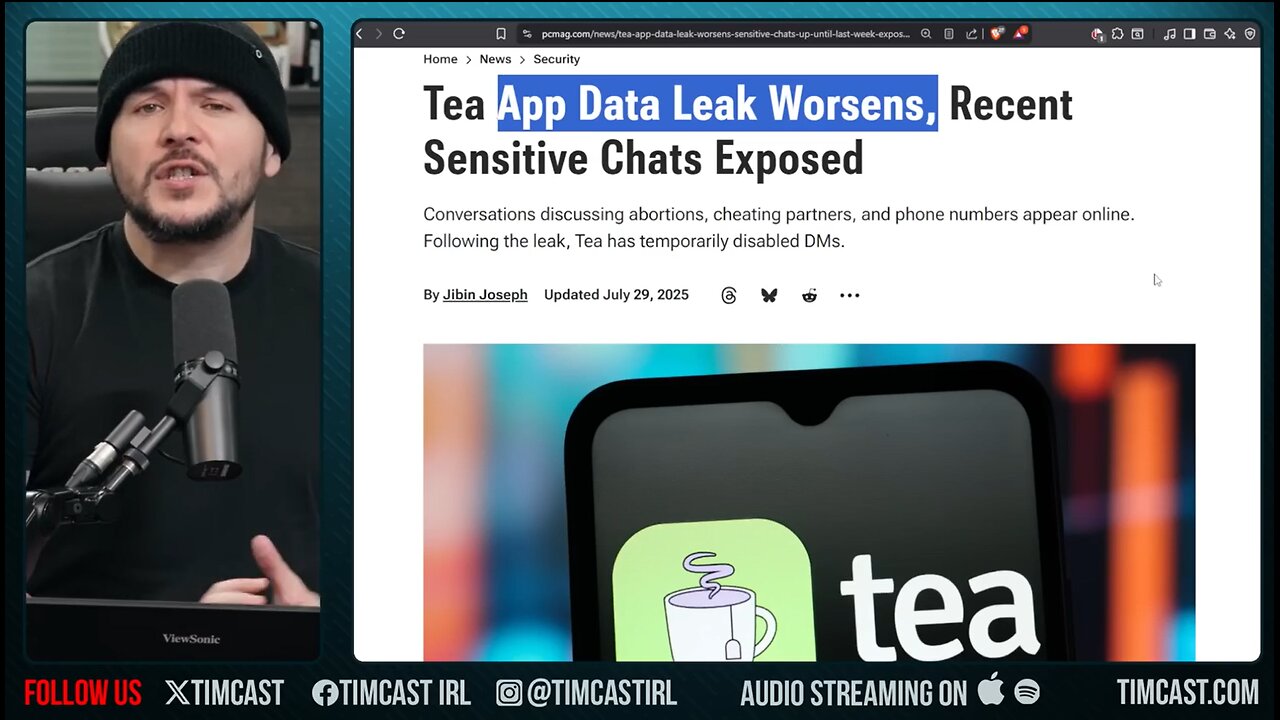 Women's GOSSIP APP Tea Leaks GET WORSE, Talk Of Abortion And Cheating HUMILIATE WOMEN | Tim Pool