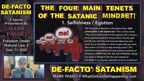 Hey Mark Passio, What is a Fucking 'De-Facto' Satanist? [28.12.2022]