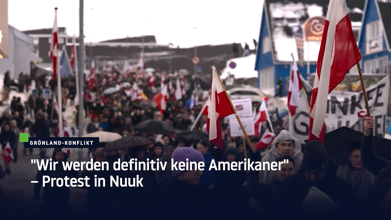"Wir werden definitiv keine Amerikaner" – Protest in Nuuk