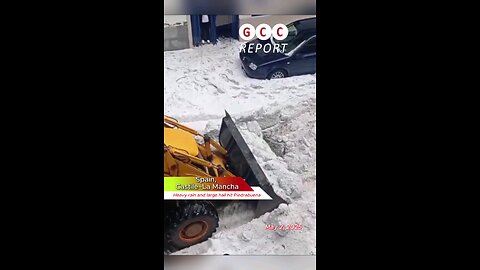 #Spain #hailstorm #rainfall #CastileLaMancha #Piedrabuena #weather #destruction #anomaly