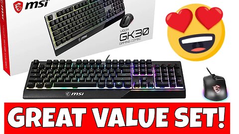 MSI GK30 Combo Gaming Keyboard & MSI GM11 Gaming Mouse Set