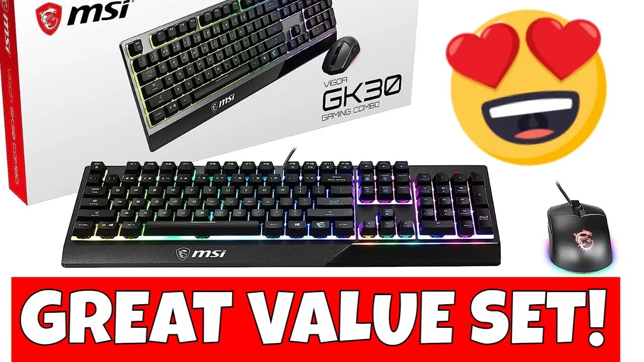MSI GK30 Combo Gaming Keyboard & MSI GM11 Gaming Mouse Set