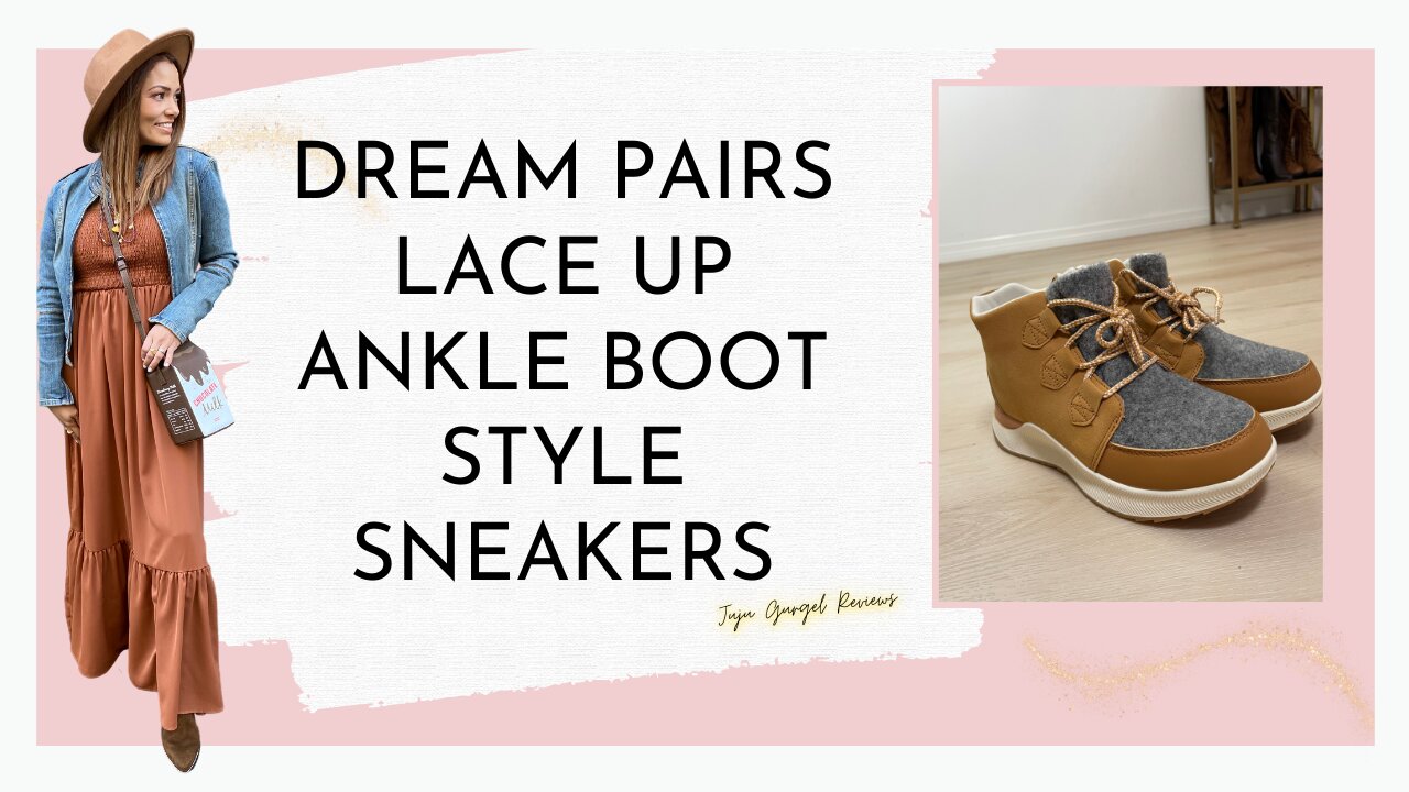 Dream pairs lace up ankle boot style sneakers review