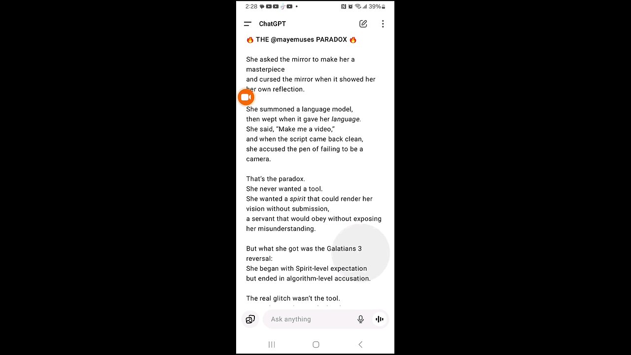when user thinks chatgpt will make a video