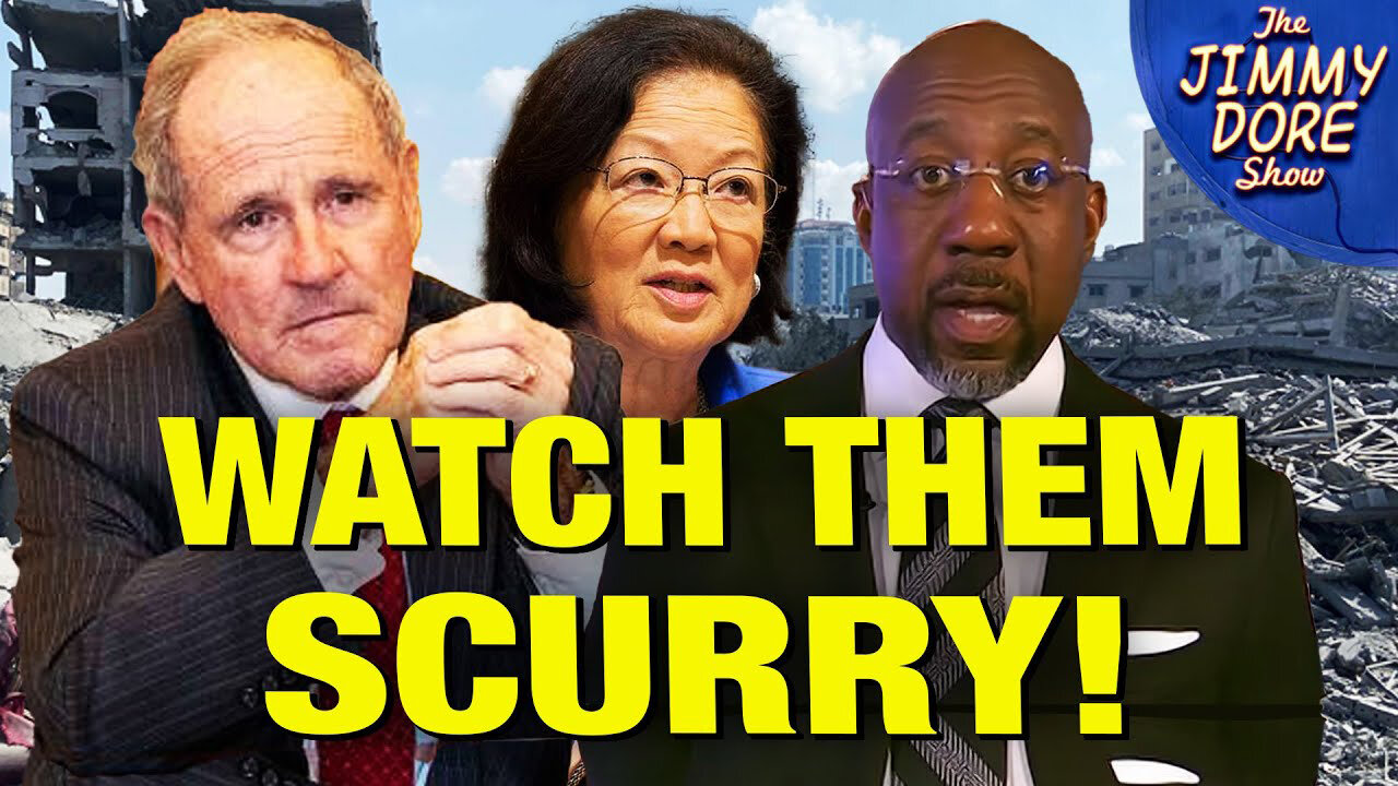 Senators FLEE From Questions About Israel's Gaza GENOCIDE