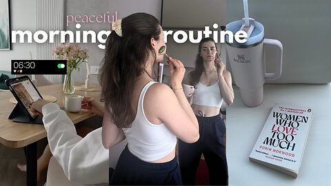 my relaxing 6am morning routine 🌸🍵 | self-care & healthy habits