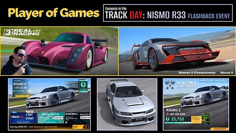 Compete in the TRACK DAY: NISMO R33 FLASHBACK EVENT in Real Racing 3 Update 13.7 [Player of Games]