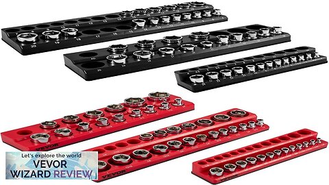 VEVOR MagneticSocket Organizer Socket Holder 6 Pieces 1/2 3/8 1/4 inch Drive Review