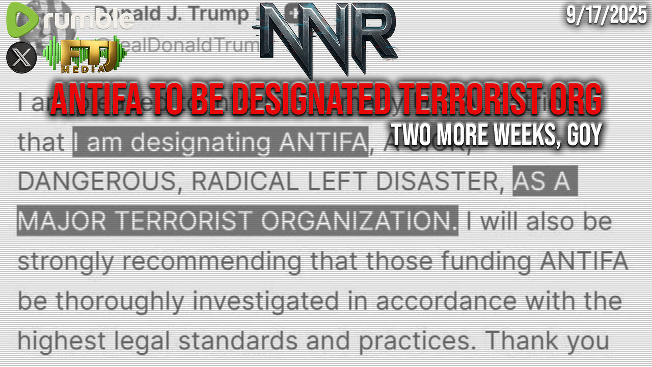NNROADTRIP | ANTIFA DESIGNATED TERRORIST ORG