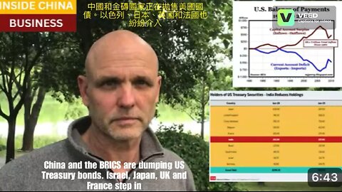 China and the BRICS are dumping US Treasury bonds. Israel, Japan, UK and France step in