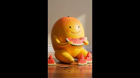 How Mango eating watermelon 🍉