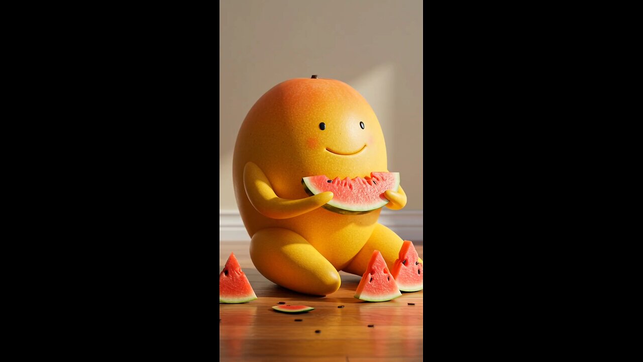 How Mango eating watermelon 🍉
