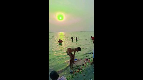 ganga ghat Jai ganga Maiya #Rishabh