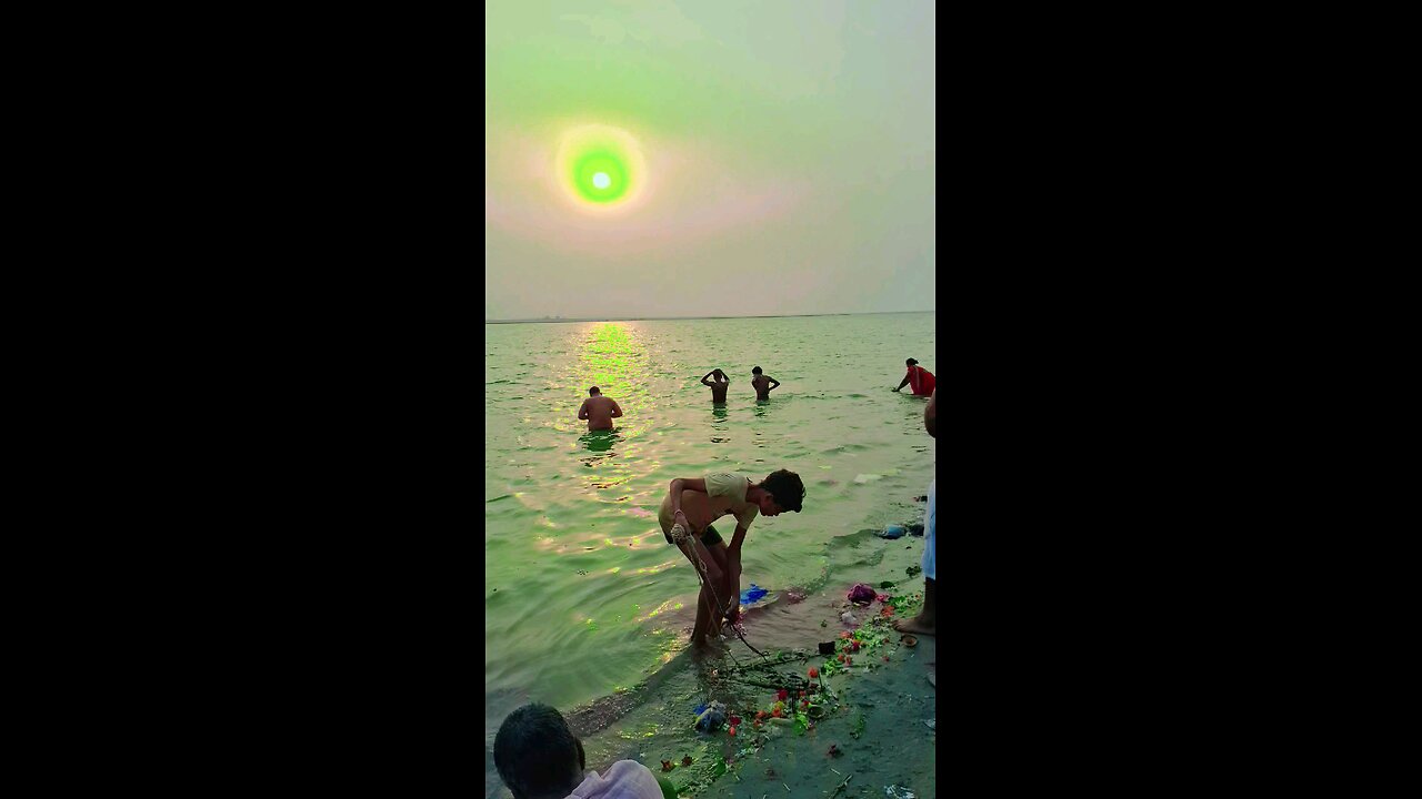 ganga ghat Jai ganga Maiya #Rishabh