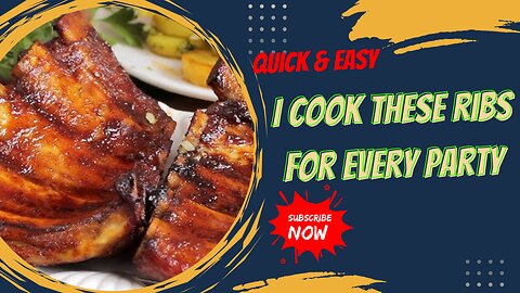 Juicy ribs! I cook these ribs for every party! Global Kitchen Delights!