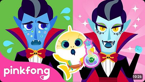 Welcome to the Shark Family's Salon_ Monster Makeover _ Baby Shark Halloween Play _ Pinkfong