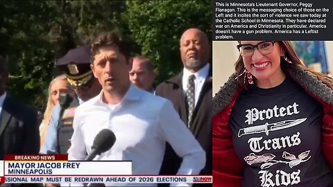 Minneapolis Mayor (((Jacob Frey))) reaction to Catholic School Shooting vs George Floyd's Memorial ✡