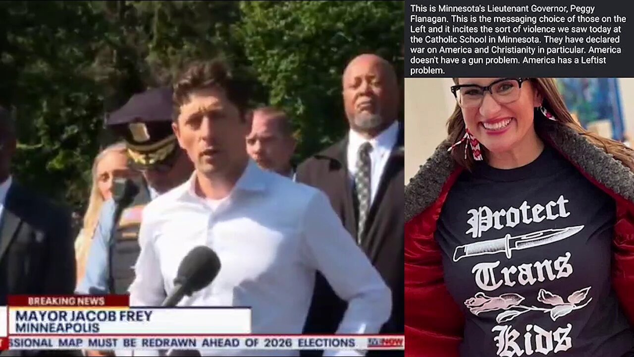 Minneapolis Mayor (((Jacob Frey))) reaction to Catholic School Shooting vs George Floyd's Memorial ✡