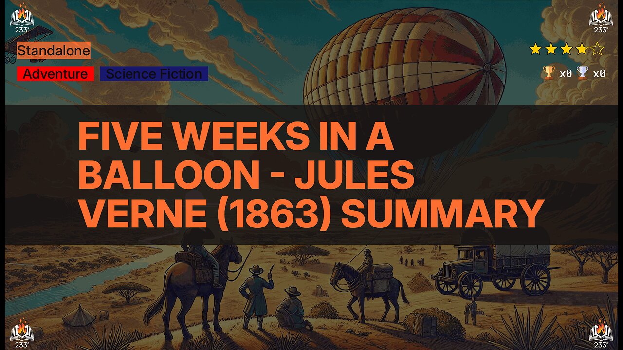 Five Weeks in a Balloon - Jules Verne (1863) Summary