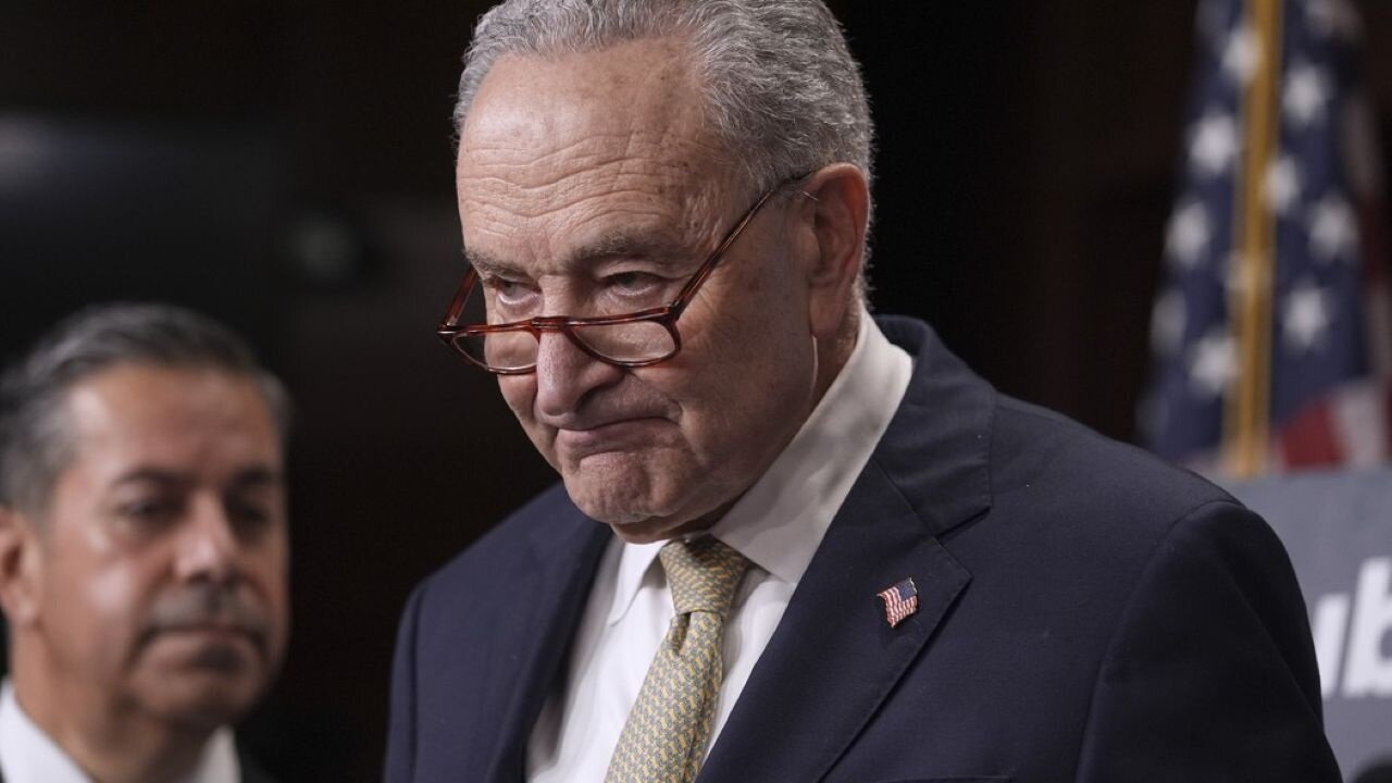 Here's A "How It Started/How It's Going" Starring Chuck Schumer Before & After The Hegseth Briefing