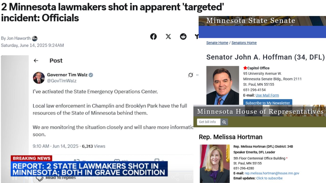 2 Minnesota lawmakers shot in apparent 'targeted' incident: Officials