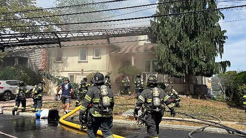 Mutual Aid to Woodmere - House Fire