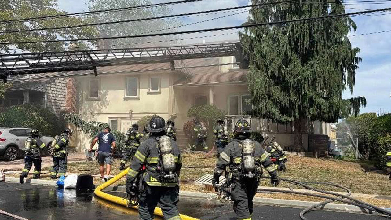 Mutual Aid to Woodmere - House Fire