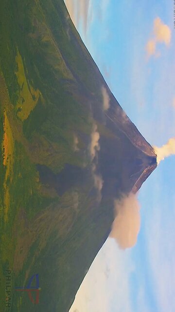 Time-Lapse Video of Mayon Volcano