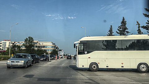 📌Morning Drive to Work in Sofia | City Streets in Rush Hour 🚗🌄