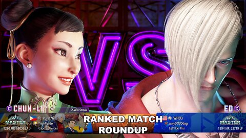 Kuya Kalbo SF6 Ranked Match Roundup. Chun Li Master Rank [Hori Fight Stick]