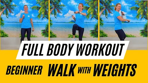Low-Impact WEIGHTED Walking Workout (Burn Fat & Build Muscle)
