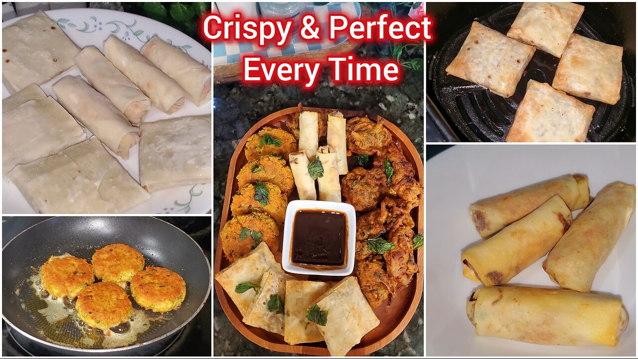 Perfectly Crispy! How to Fry Shami Kababs, Airfry Spring Rolls & More | Must-Know Kitchen Tips