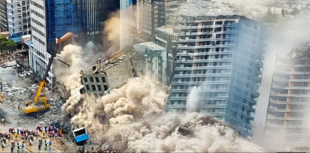 Earthquake In Myanmar . Massive Destruction In Thailand & China , People Trapped