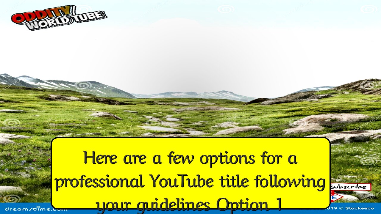 Here are a few options for a professional YouTube title, following your guidelines:**Option 1...