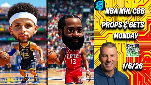 🏀 Monday's Top NBA PROPS | NHL PICKS TODAY | COLLEGE BASKETBALL PICKS | PRIZEPICKS TODAY | 1/6/26