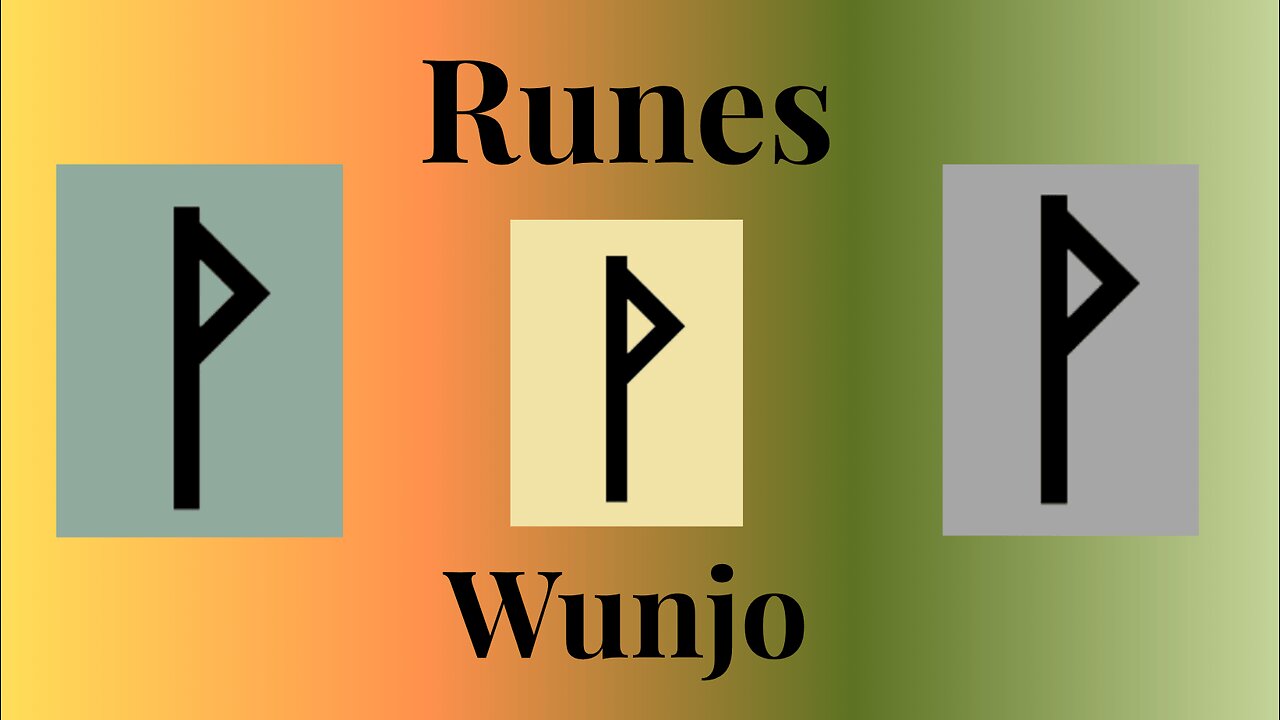 Wunjo- The Rune Of Joy! 🌟🕯️