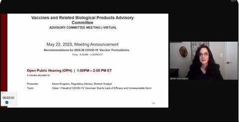 KAREN KINGSTON TOLD THE FDA TO RECALL THE 5HOTS | 22ND MAY 2025