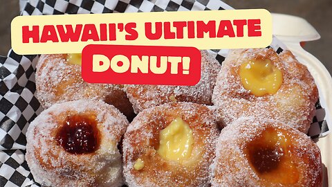 Trying Hawaii's Most FAMOUS Donut From a Food Truck!