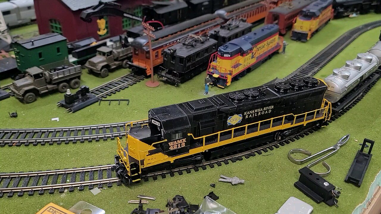 Custom SD40-2 Kanawha River Railroad.