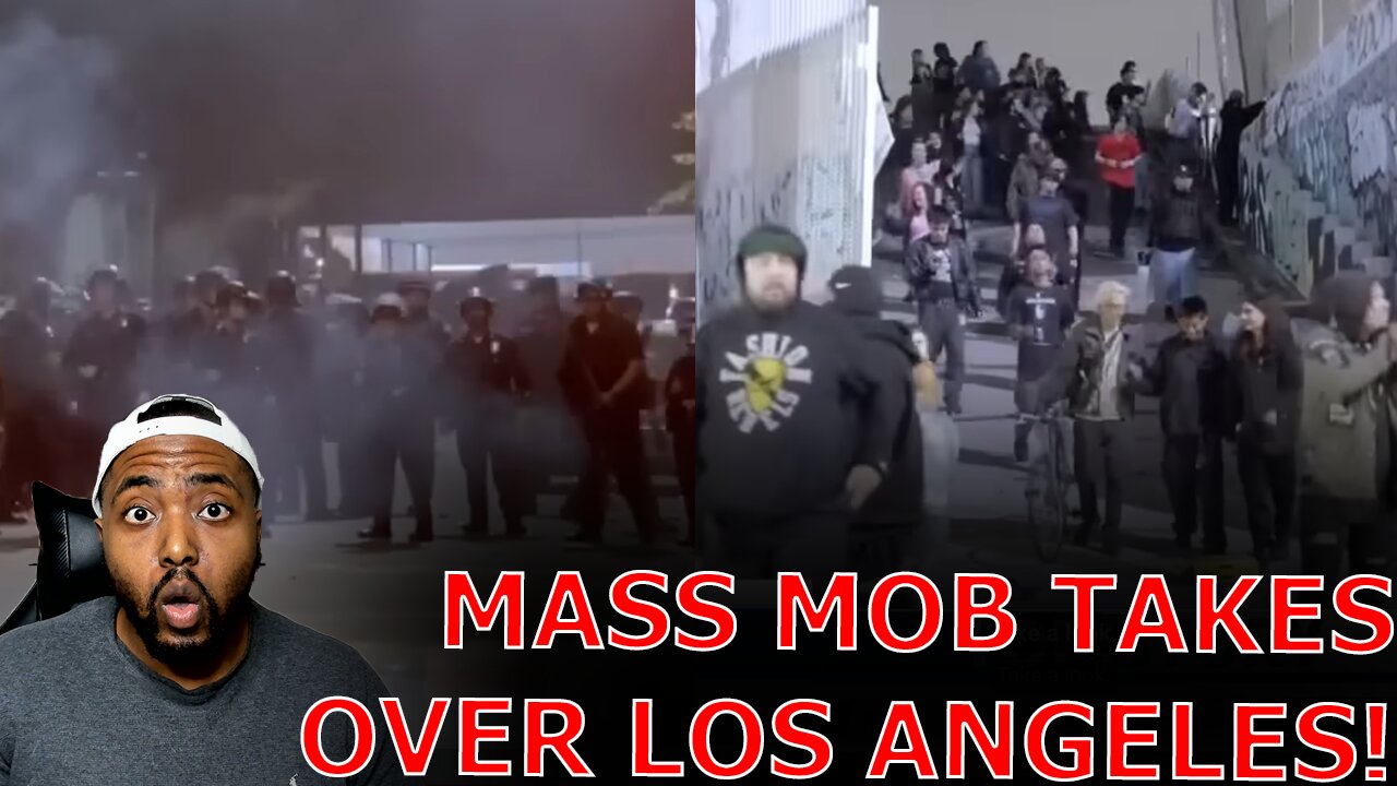 MASS MOB TAKES OVER Downtown LA As City PANICS Over BUDGET Crisis Causing Police SHORTAGE!