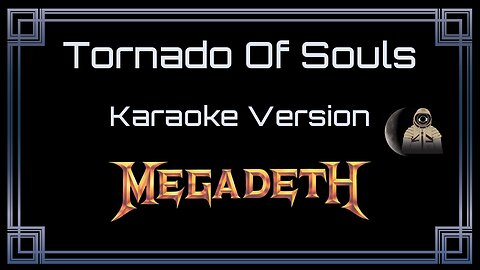 Megadeth - Tornado Of Souls (CC Karaoke / Instrumental)