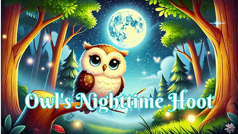 🌙🦉 Owl’s Nighttime Hoot – A Soothing Bedtime Lullaby for Kids! 🦉🌙