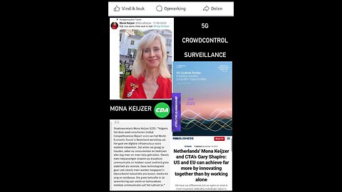 Mona Keijzer 5G for crowdcontrol and surveillance - a miltairy weapon
