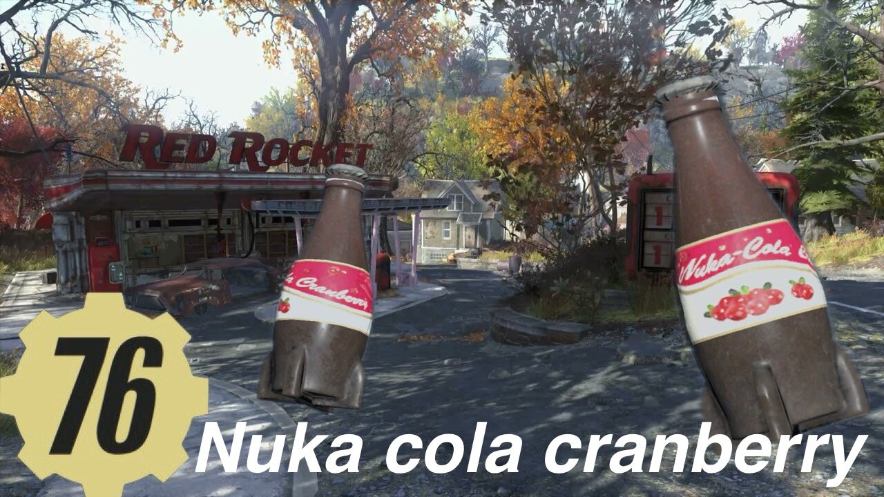 Fallout 76, Nuka cola cranberry daily challenge- drink A nuka cranberry, Fallout