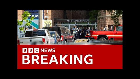 Two children killed in Minneapolis shooting during Catholic school Mass | BBC News