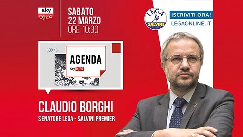 🔴 Interventi del Sen. Claudio Borghi ospite ad "Agenda" su SkyTg24 (22.03.2025)