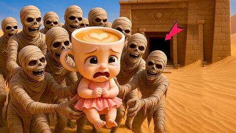 🏺 😭 HELP ME! 77,000 Egyptian Mummies TRAPPED CAPPUCCINA's Baby! ⏰ 25Min Left! 🚨AI ANIMATED 💥