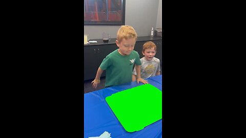 Kid Slamming Face Into Cake | Green Screen