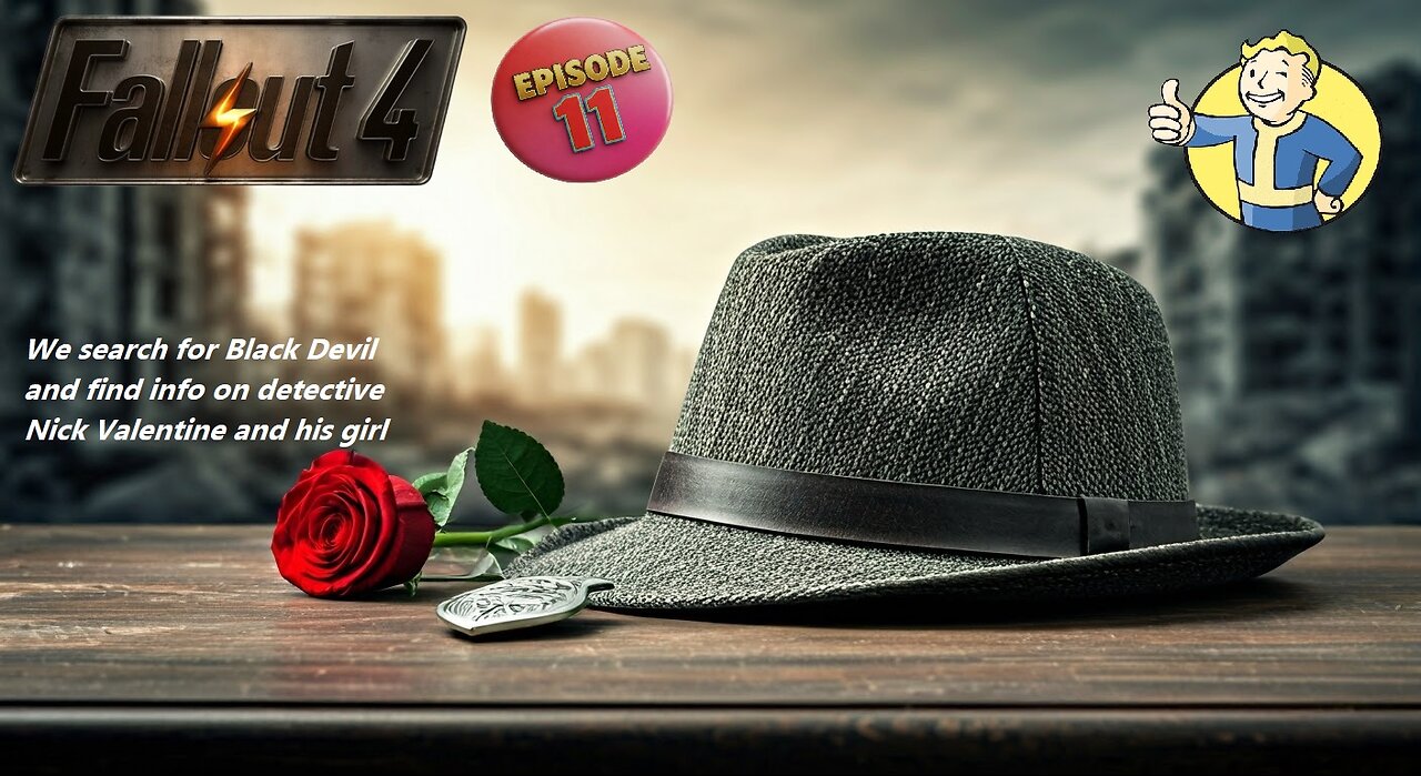 We search for Black Devil and find info on detective Nick Valentine and his girl