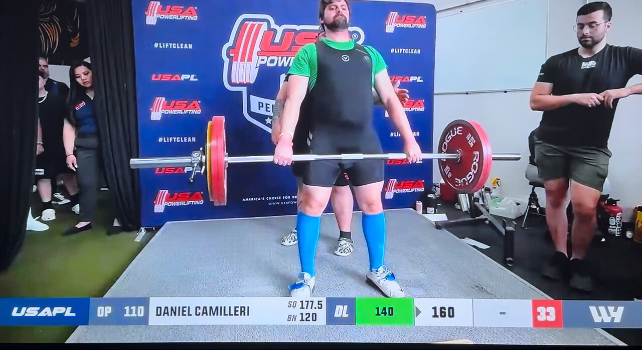Deadlift 160KG/352LBs 2nd Attempt Philly Primetime Meet